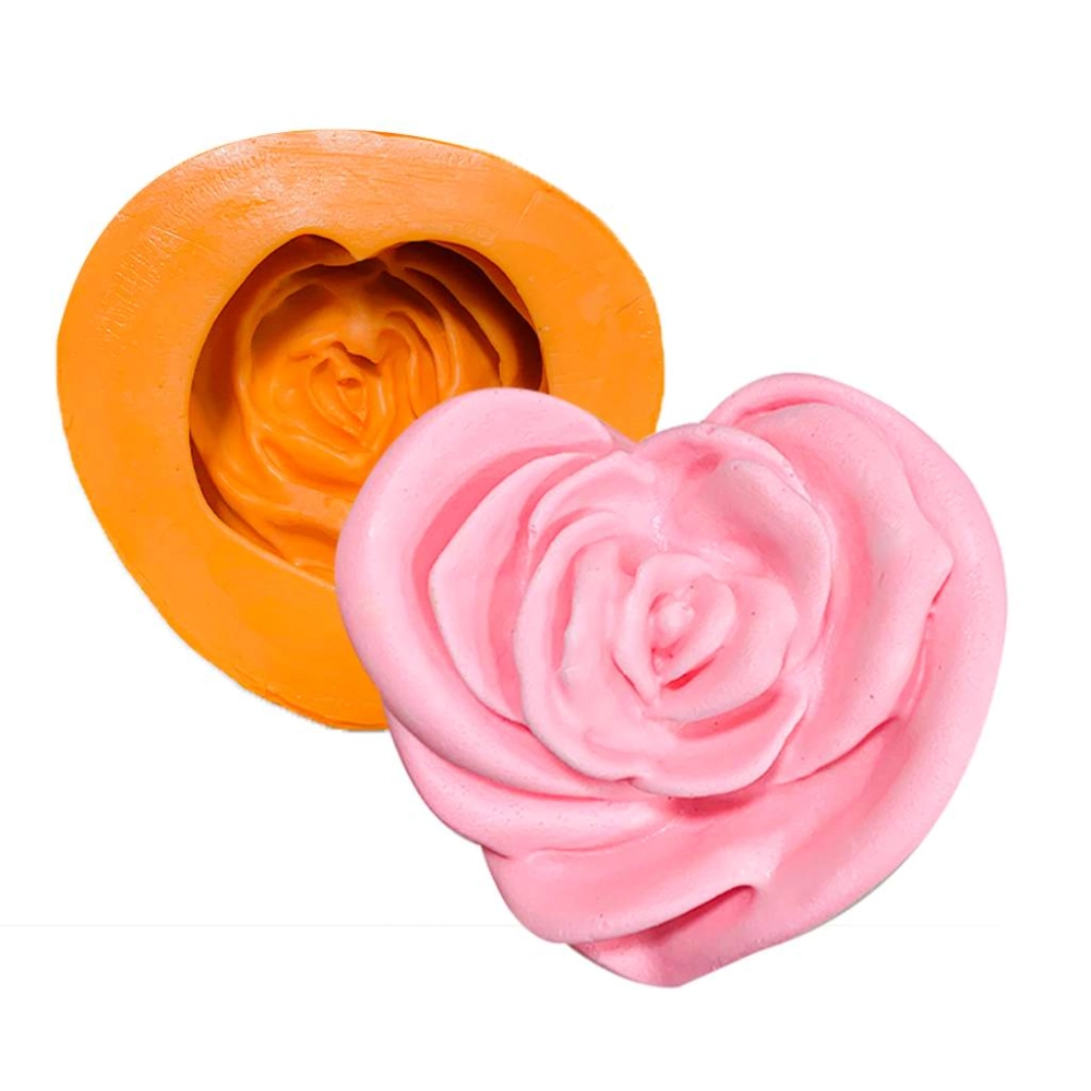 Molde De Silicone Rosa Coração