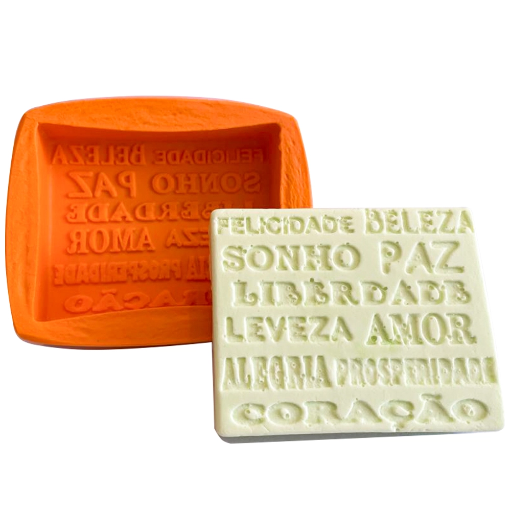 Molde De Silicone Sabonete Barra Dos Desejos