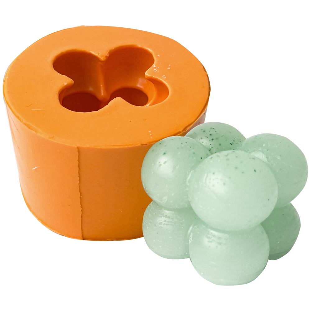 Molde De Silicone Vela Bubble Mini
