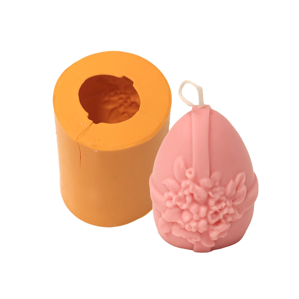 Molde De Silicone Vela Ovo Decorado