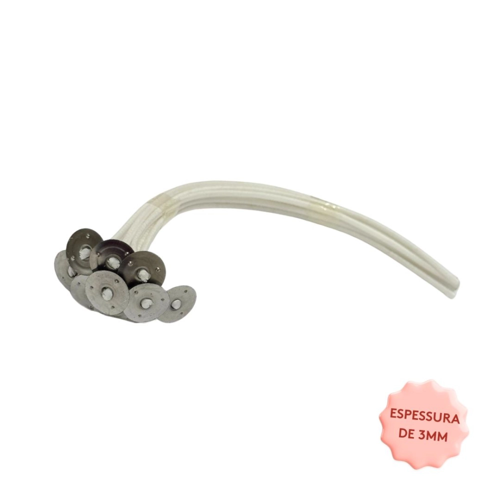 Pavio Grosso Parafinado c/ ilhos A2045 21cm -10und