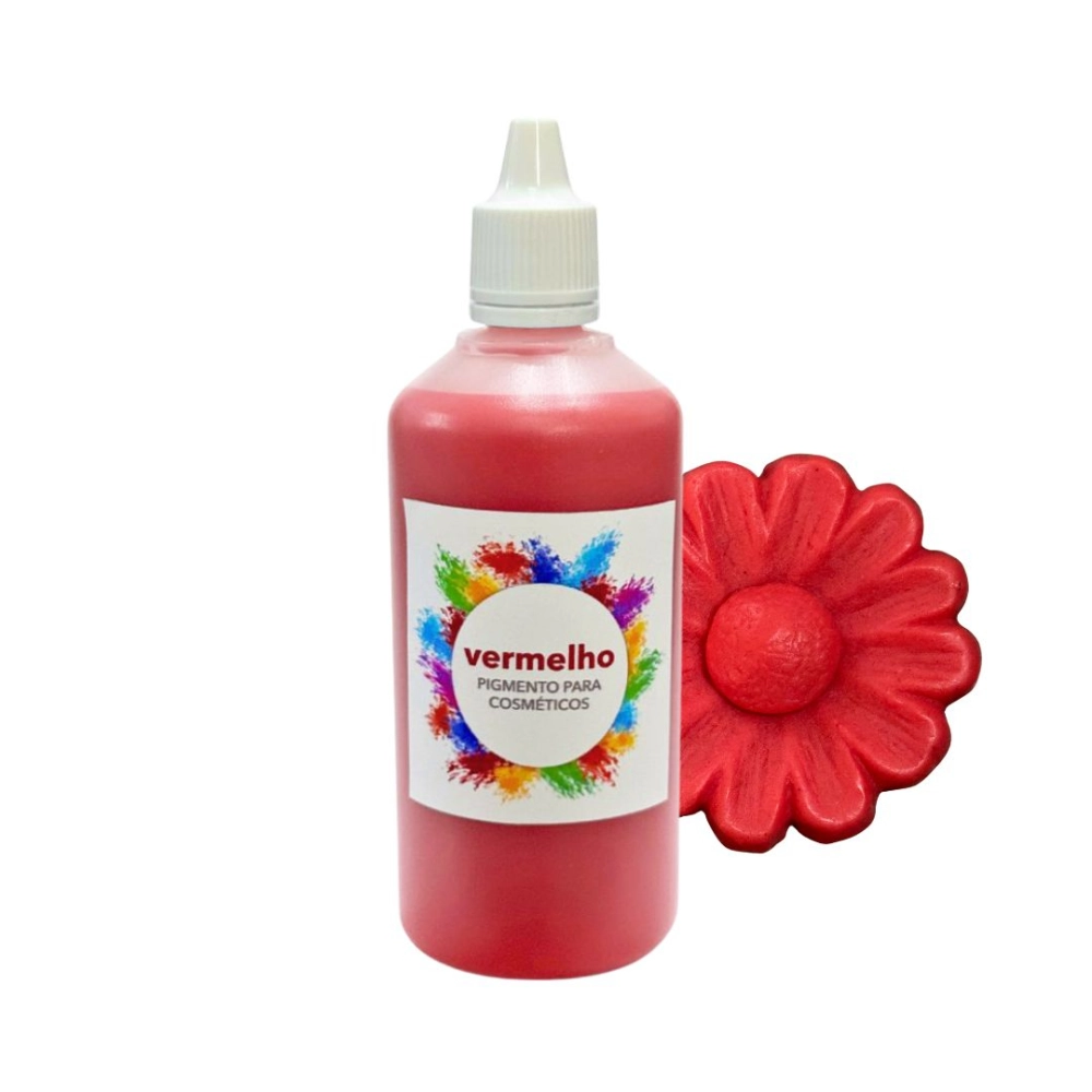 Pigmento p/ Cosmético Vermelho 100ml