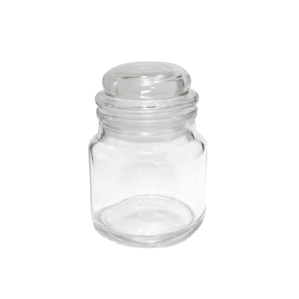 Pote de Vidro Redondo Hermético Incolor 100ml
