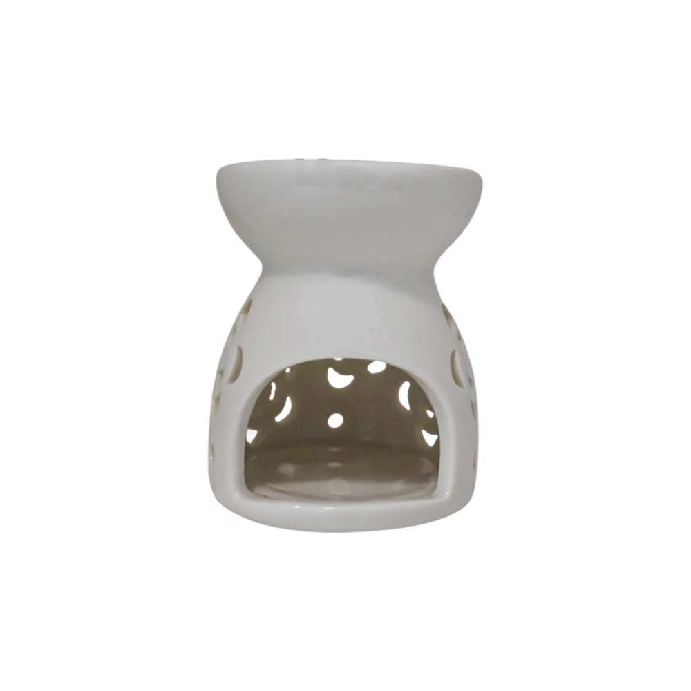 Rechaud De Cerâmica P/ Vela Branco