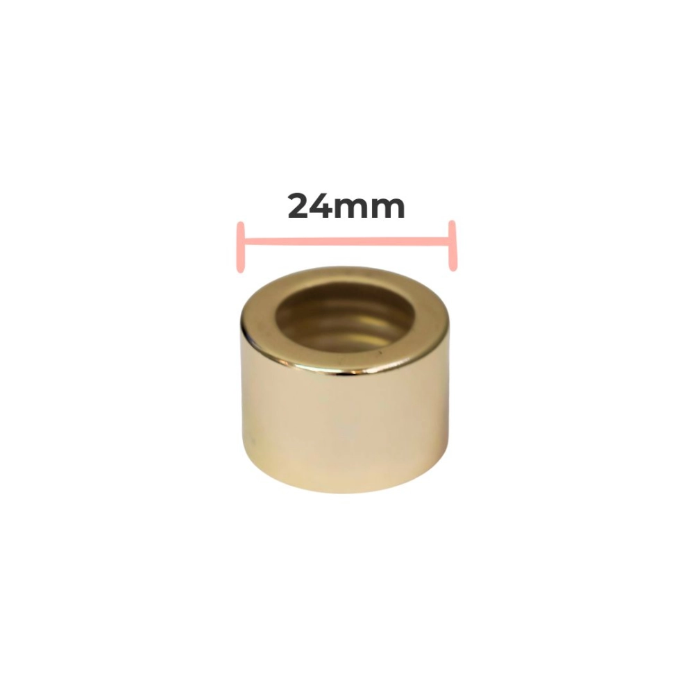 Tampa Furada Luxo ouro rosca 24/410mm