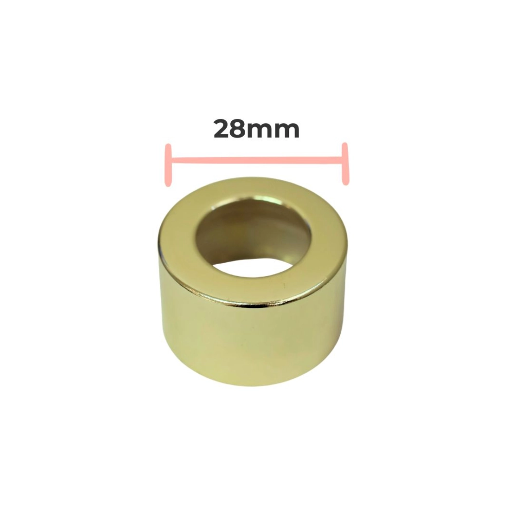Tampa Furada Luxo Ouro rosca 28/410mm