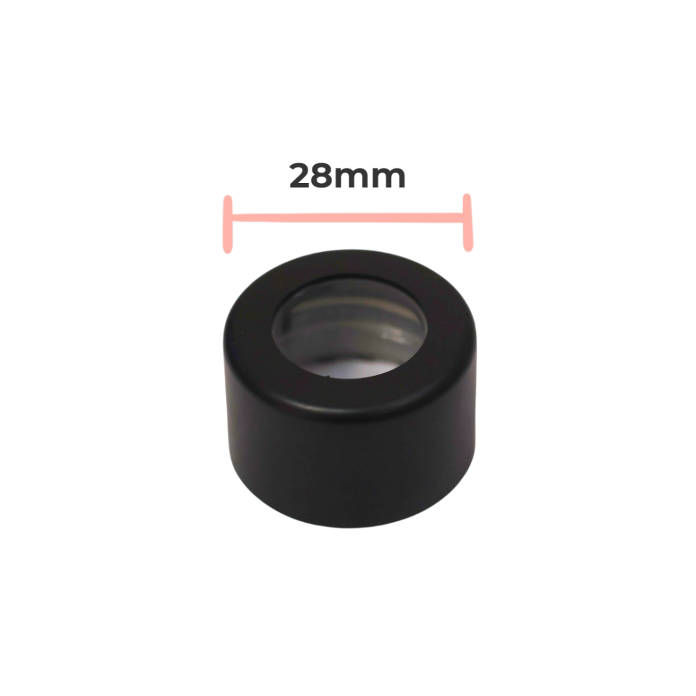 Tampa Furada Luxo Preta rosca 28/410mm