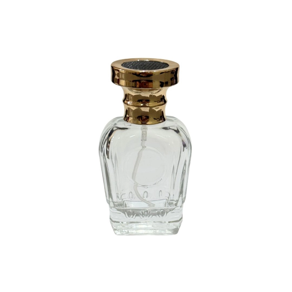 Vidro Chile Incolor 35ml c/ válvula ouro