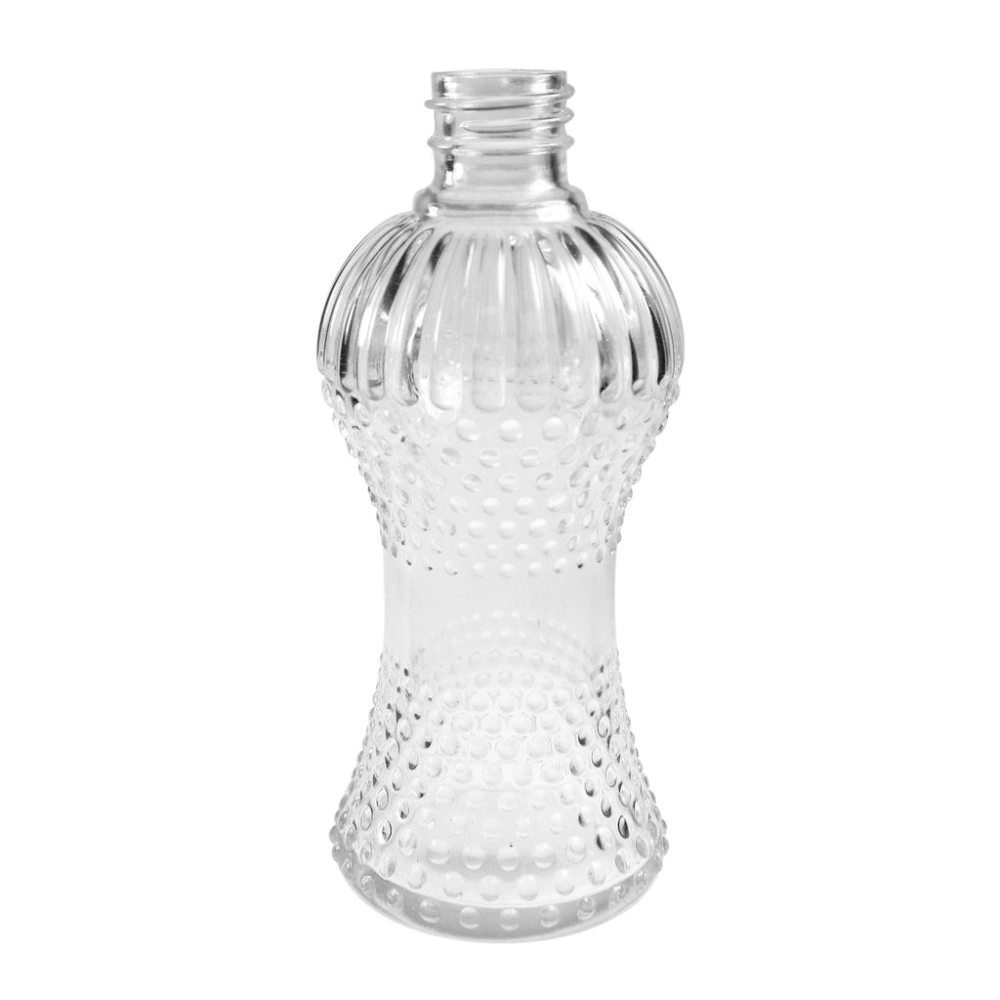 Vidro Cinturinha Incolor 250ml Rosca 28mm