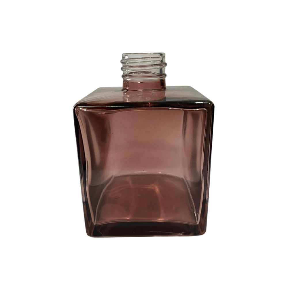 Vidro Cubo Rosa 270ml rosca 28mm