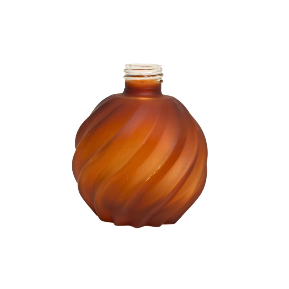 Vidro Espiral Ambar Fosco 270ml Rosca 28/410mm