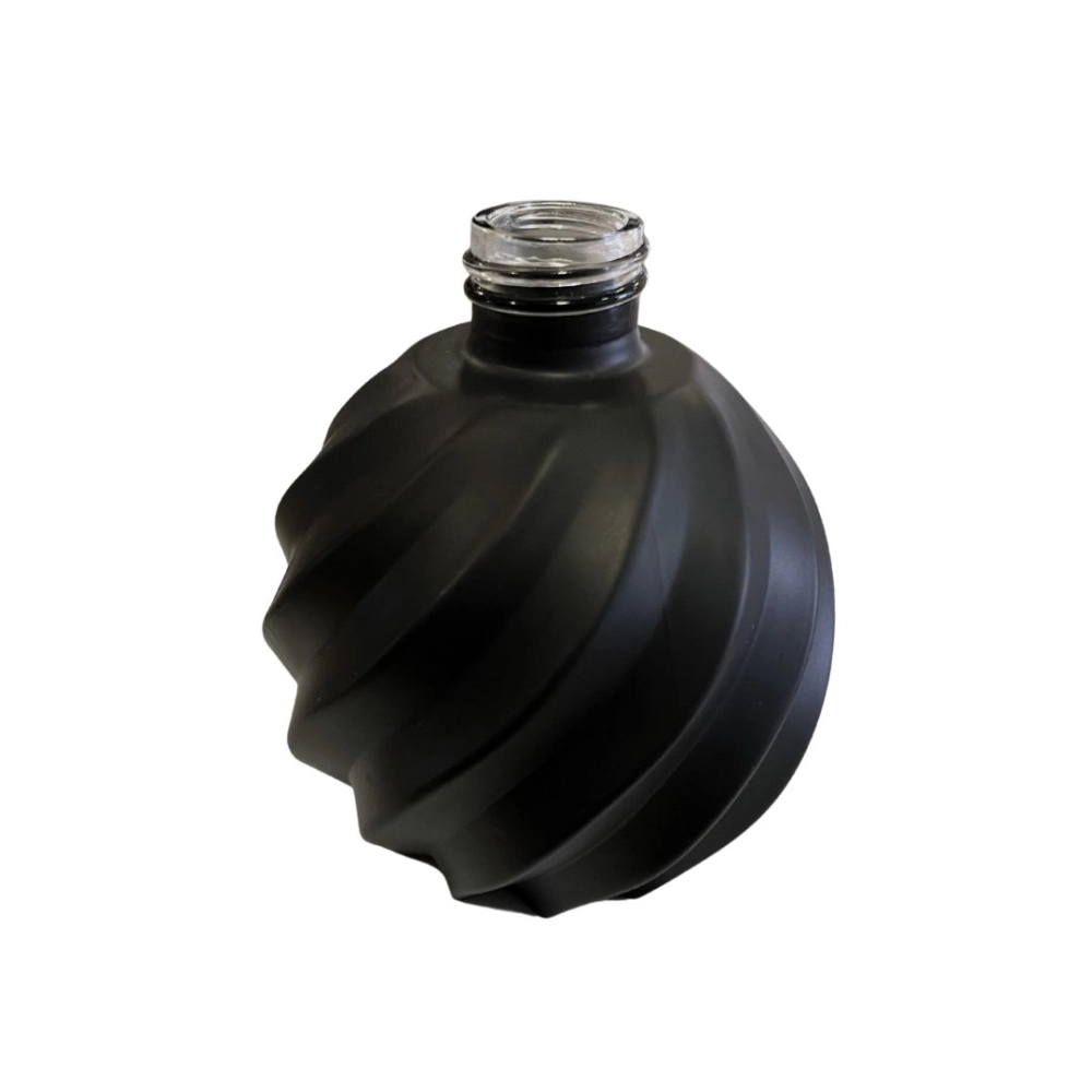 Vidro Espiral Preto Fosco 270ml Rosca 28/410mm