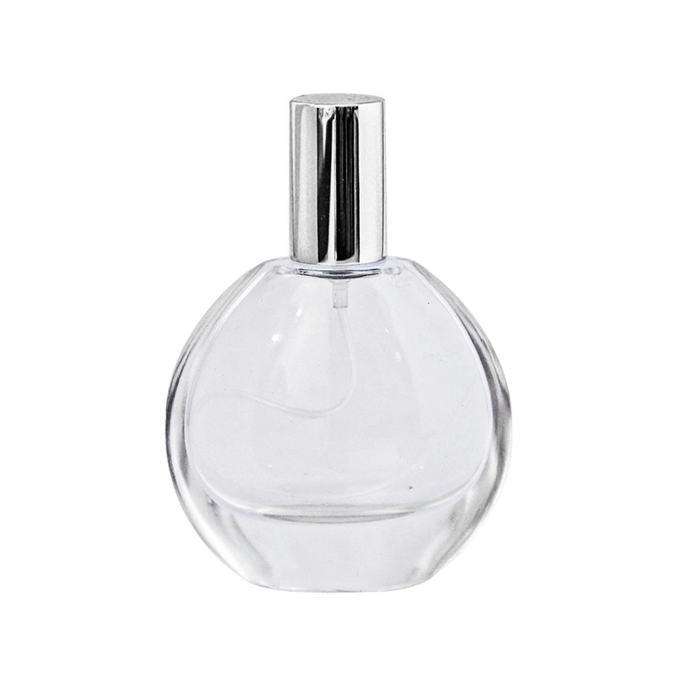 Vidro Florença 50ml C/ Válvula Spray Prata R17/410