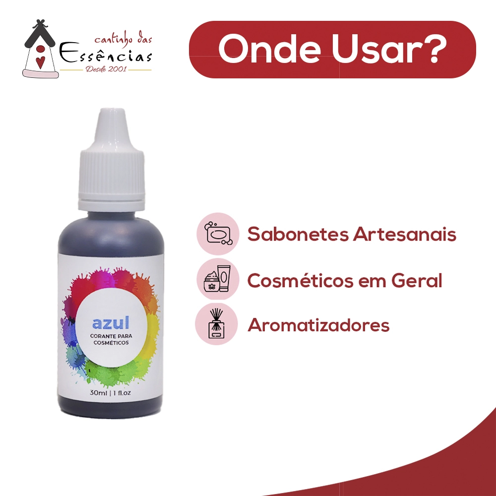 Corante Cosmético Azul Turquesa 30ml