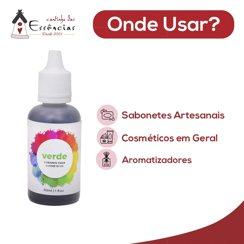 Corante Cosmético Verde 30ml