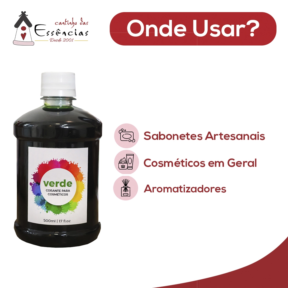 Corante Cosmético Verde 500ml