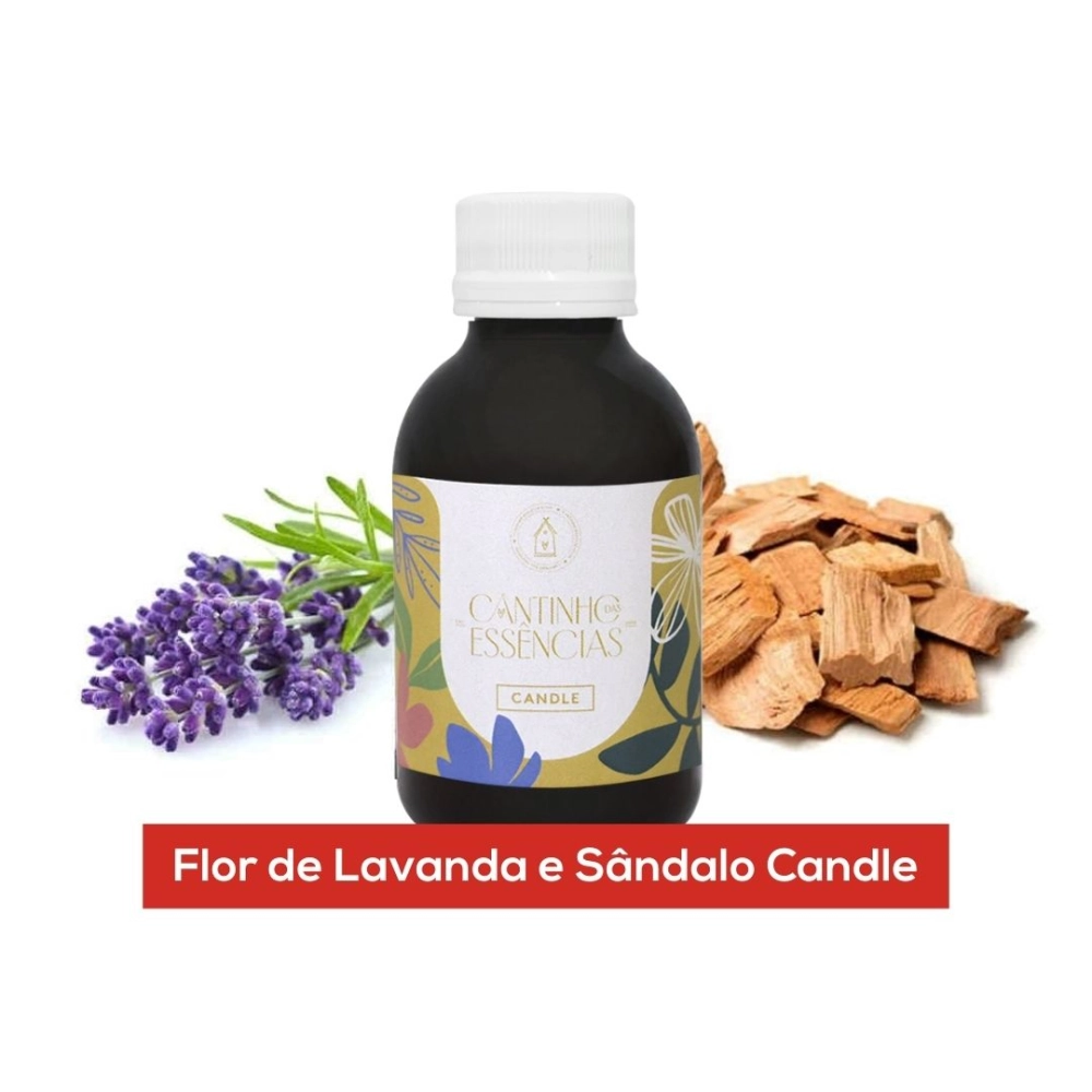 Essência Flor de Lavanda e Sândalo Candle 100g