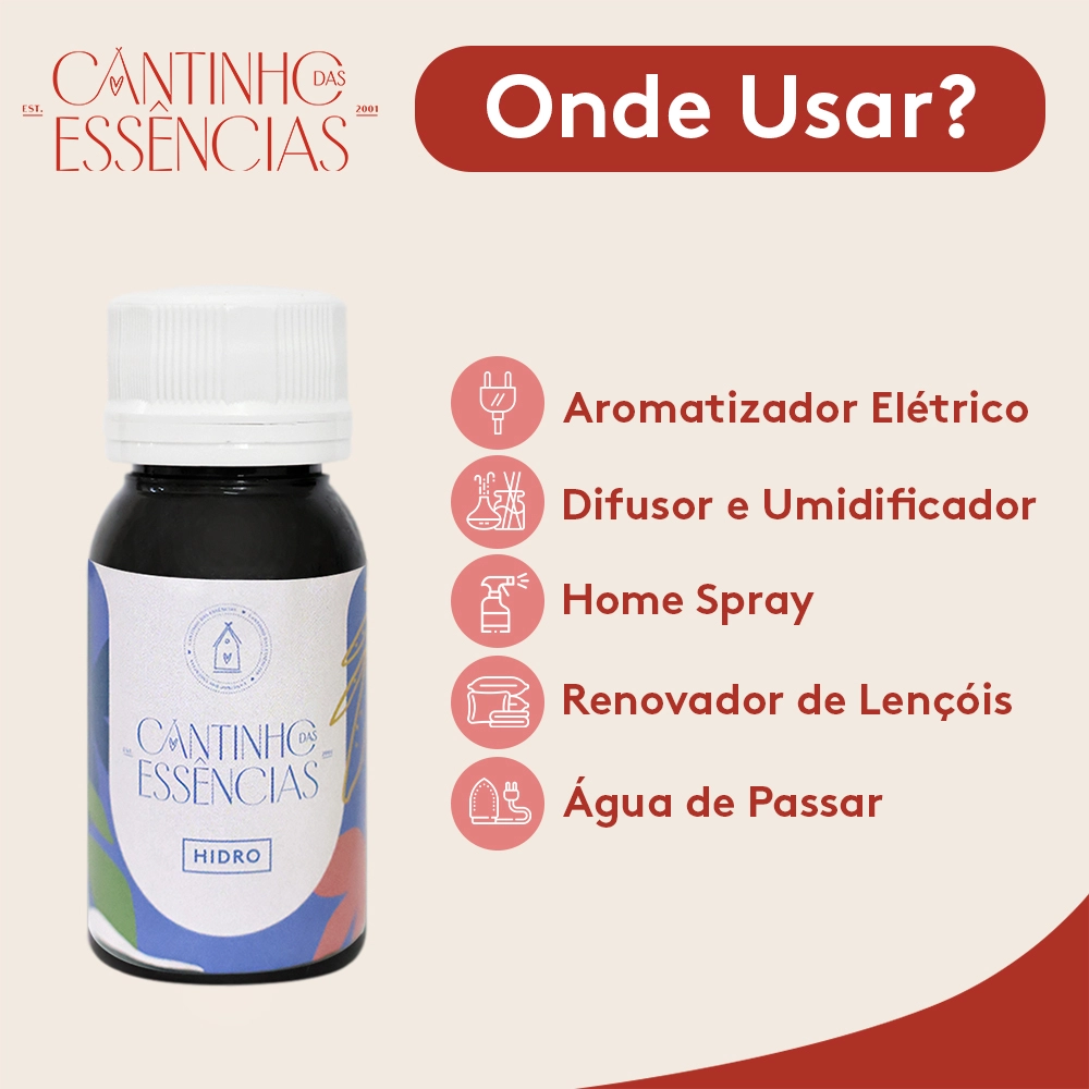 Essência Hidrossolúvel Capim Limão 30g