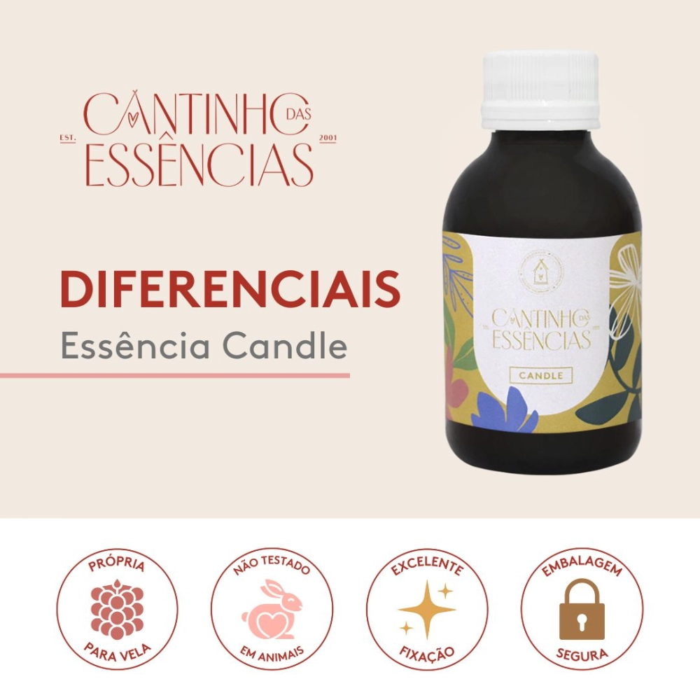 Essência Vanilla com Lavanda Candle 100g