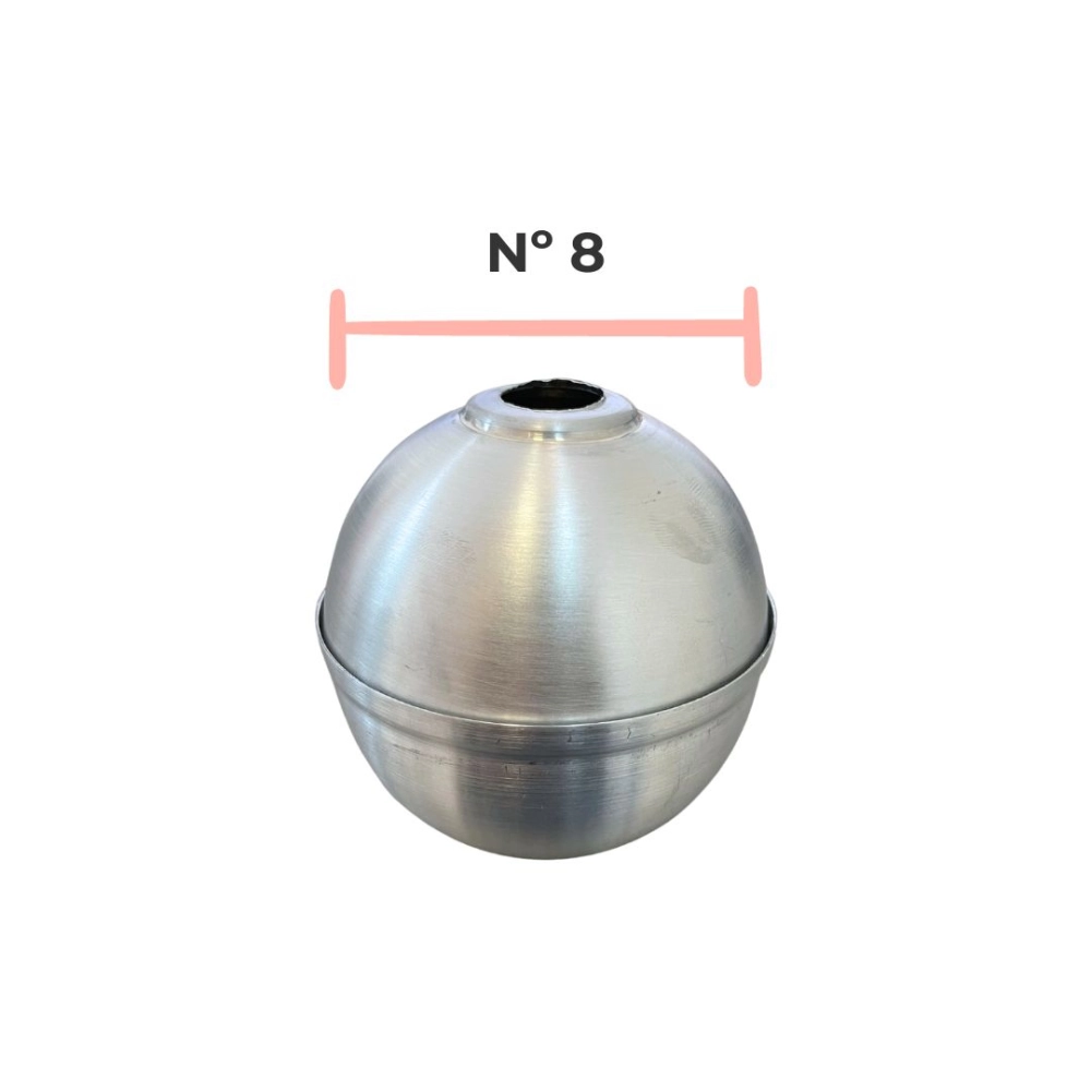 Forma de Alumínio bola n°08