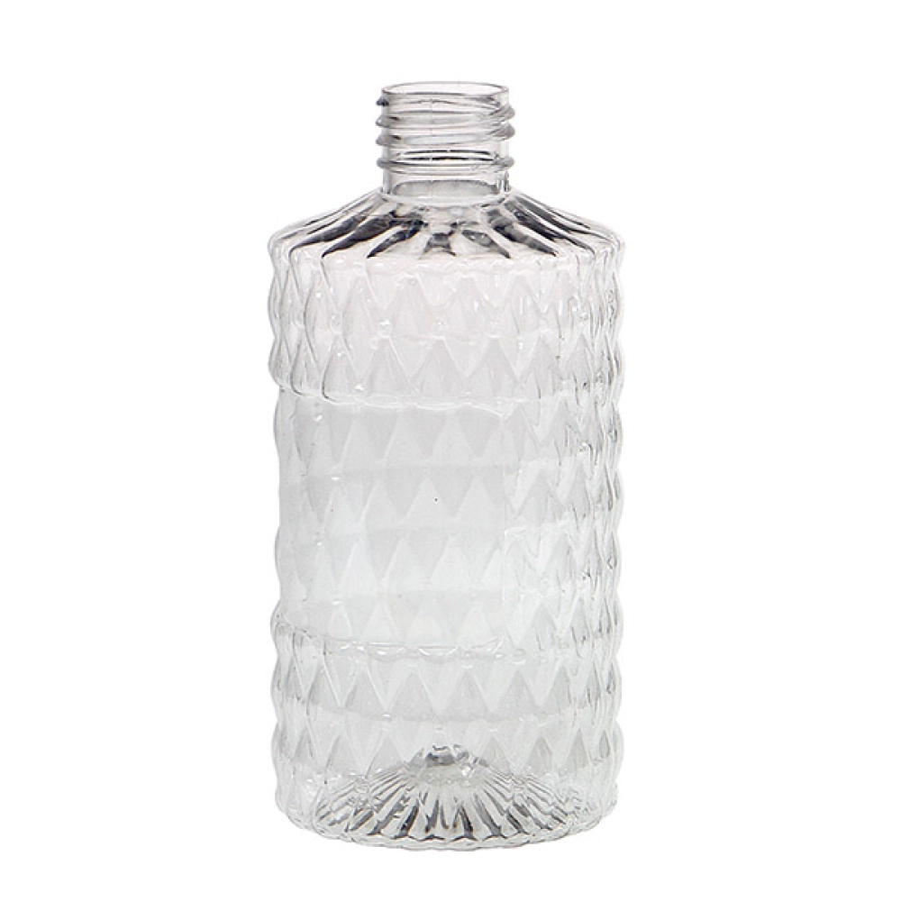 Frasco Pet Cilíndrico Diamante 240ml rosca24/410mm
