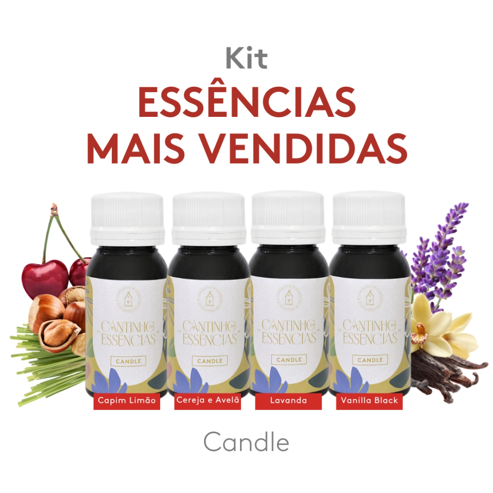 Kit Essências Mais Vendidas Candle 30g