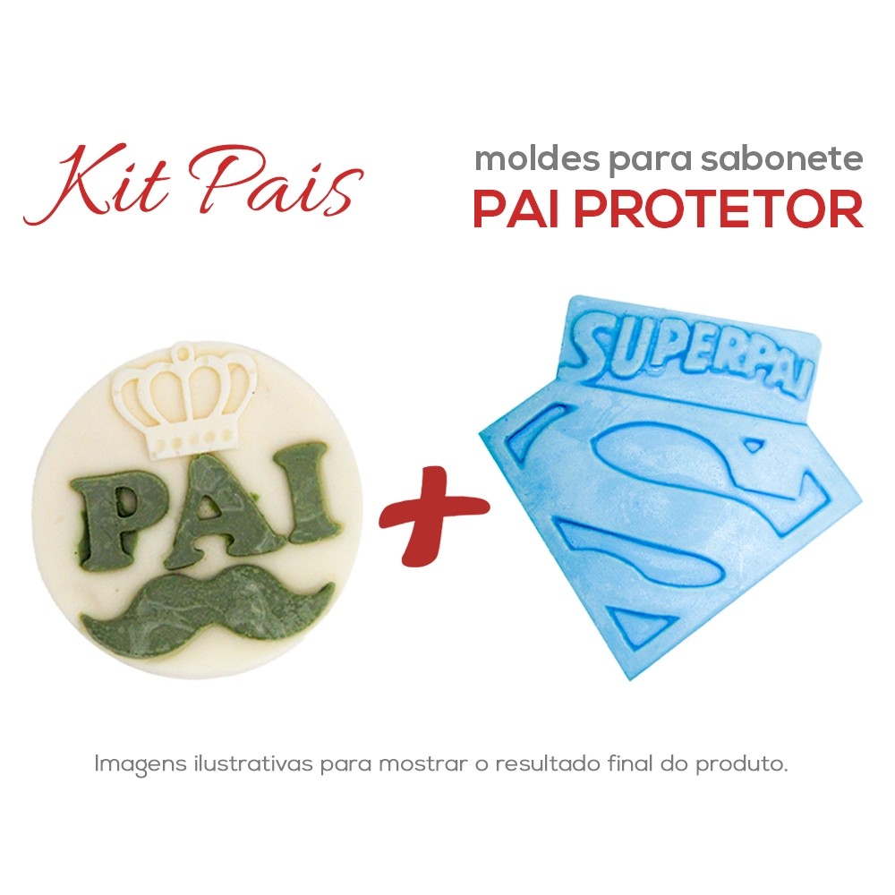Kit Moldes de Silicone Papai Protetor