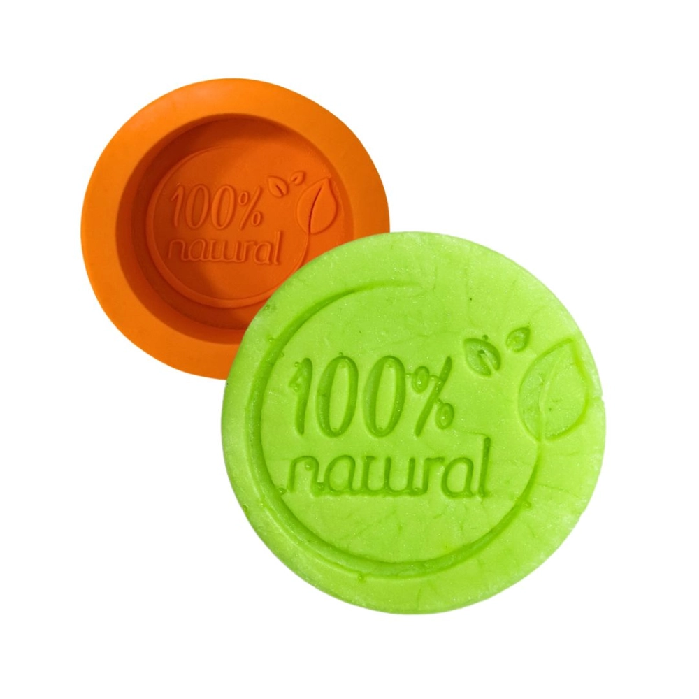Molde de silicone 100% Natural com Folhas P