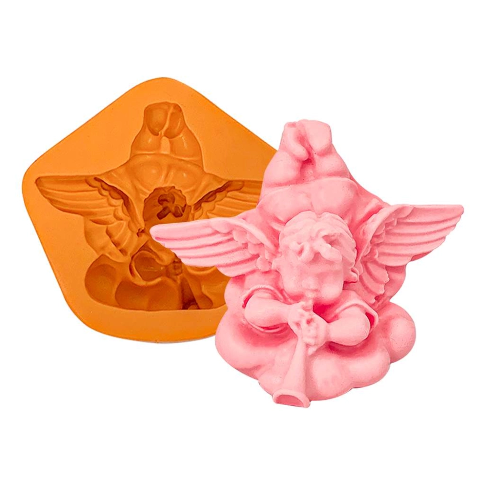 Molde de silicone Anjo com Trombeta