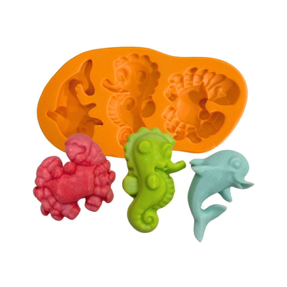 Molde de silicone Bichinhos Marinhos Modelo 1