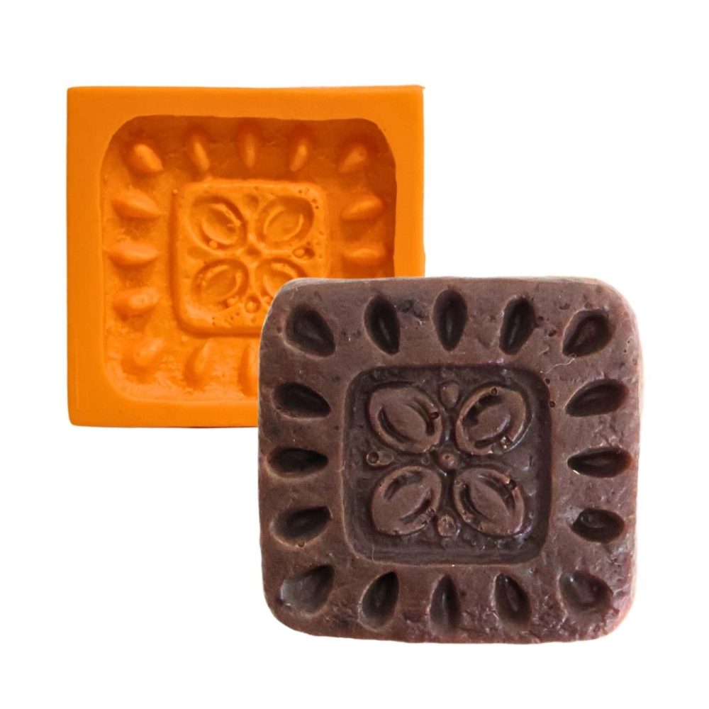 Molde de silicone Bolacha Quadrada