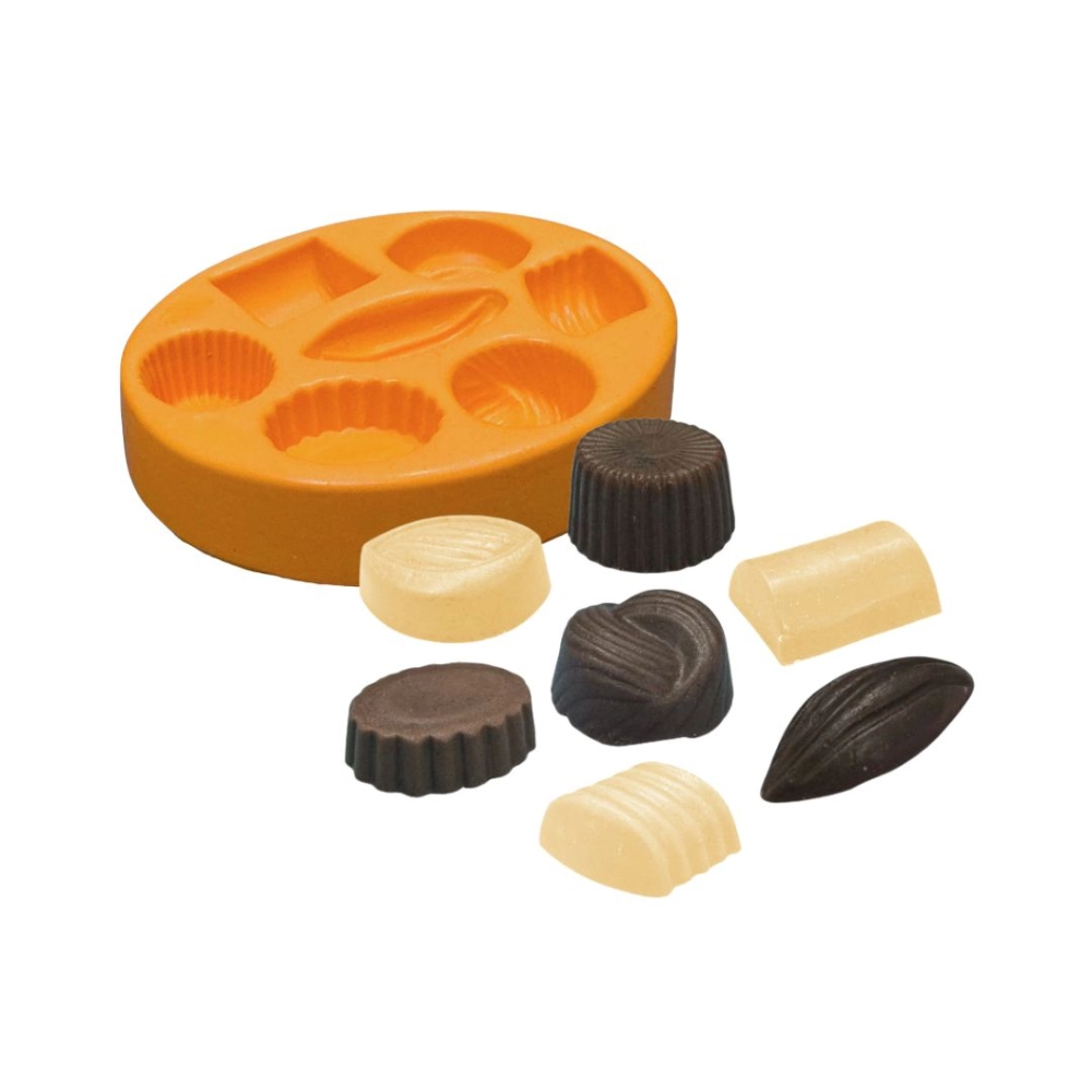Molde de silicone Bombons Finos 7 Cavidades