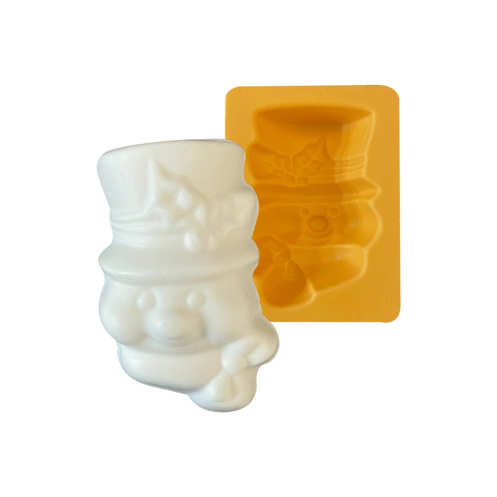 Molde de silicone Boneco de Neve com Chapéu