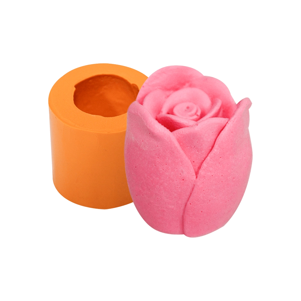 Molde de silicone Botão de Rosa Largo