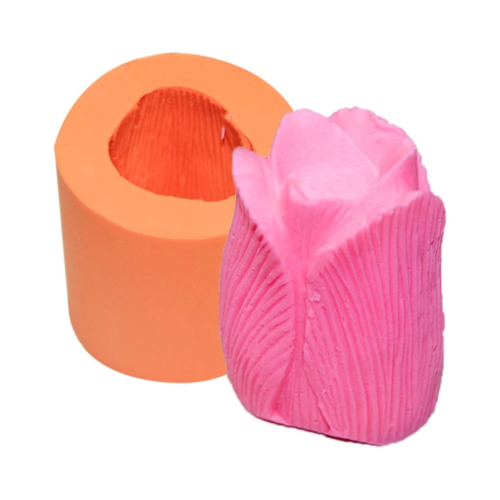 Molde de silicone Botao de Rosa Pétala Frisada