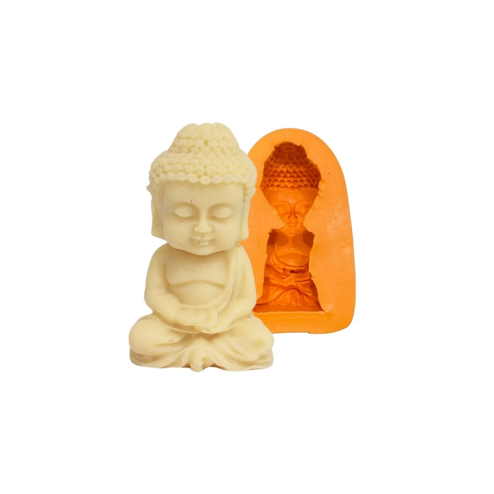 Molde de silicone Buda 3D Meditando