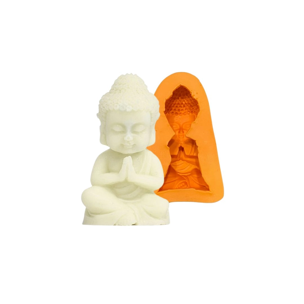 Molde de silicone Buda 3D Rezando