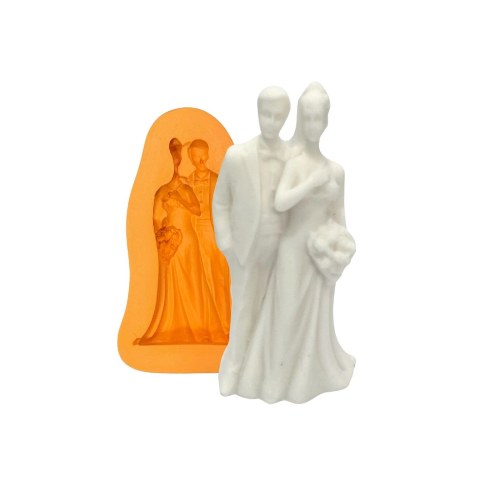 Molde de silicone Casal de Noivos