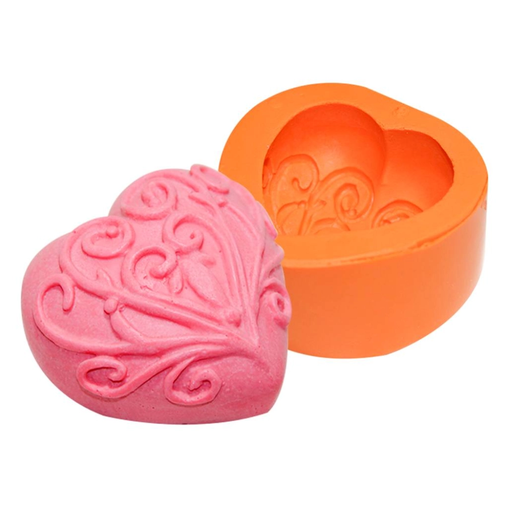 Molde de silicone Coração com Arabesco G