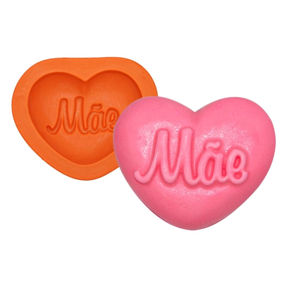 Molde de silicone Coração Mãe
