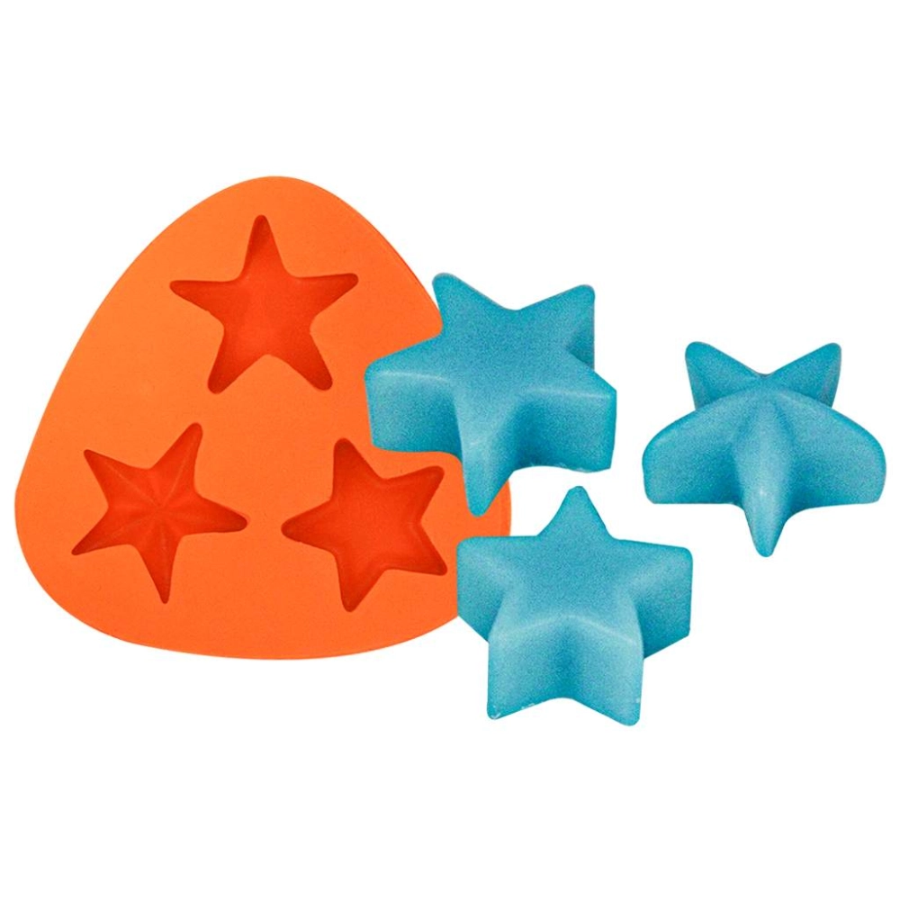 Molde de silicone Estrelas 3 Cavidades