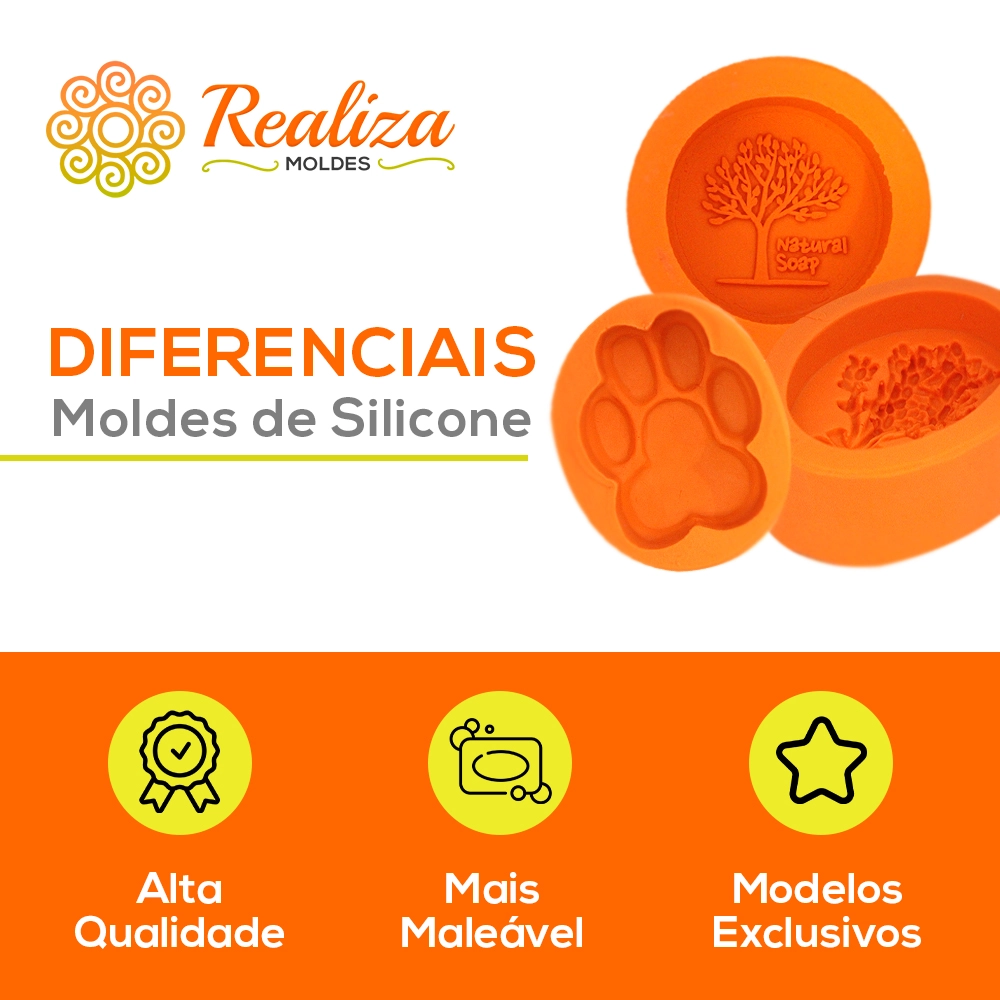 Molde de silicone Flor de Cerejeira 2 cavidades