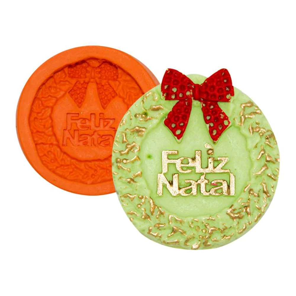 Molde de silicone Guirlanda Feliz Natal