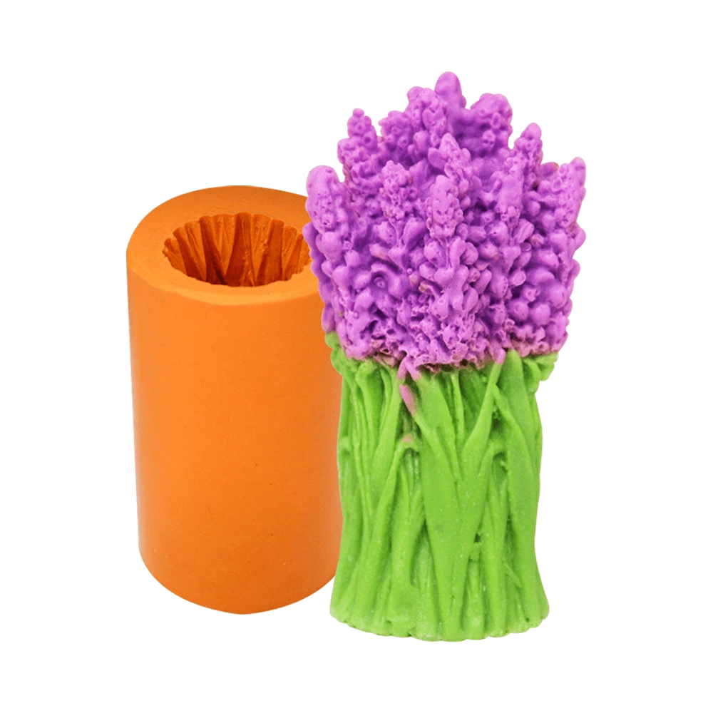 Molde de silicone Lavanda 3D