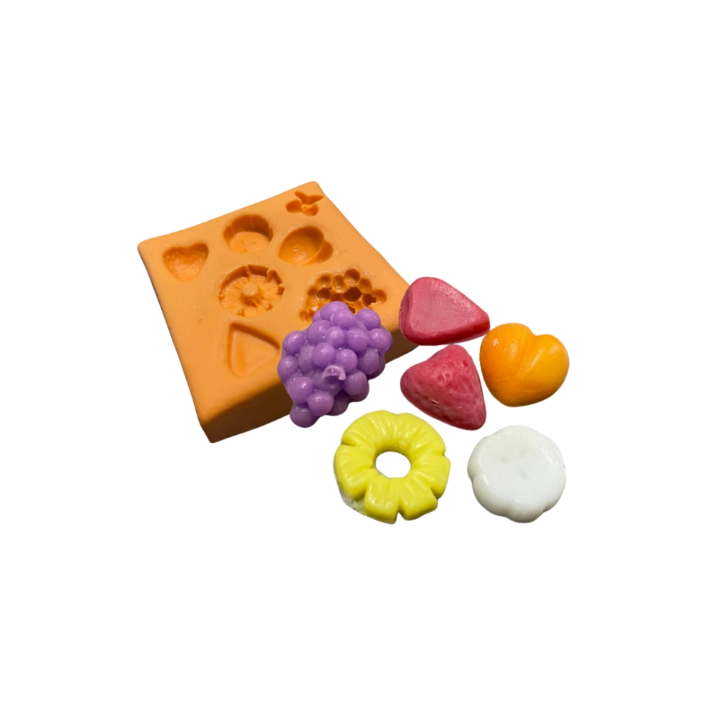 Molde de silicone Mini Frutinhas