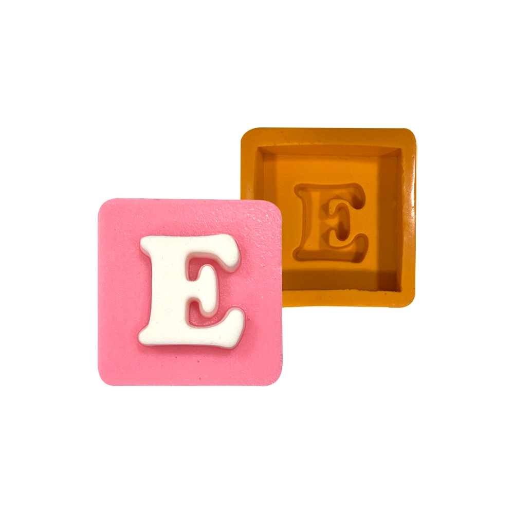 Molde de silicone Quadrado Letra E