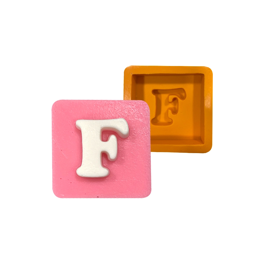 Molde de silicone Quadrado Letra F