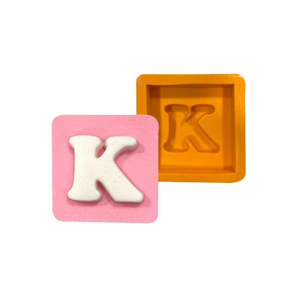 Molde de silicone Quadrado Letra K
