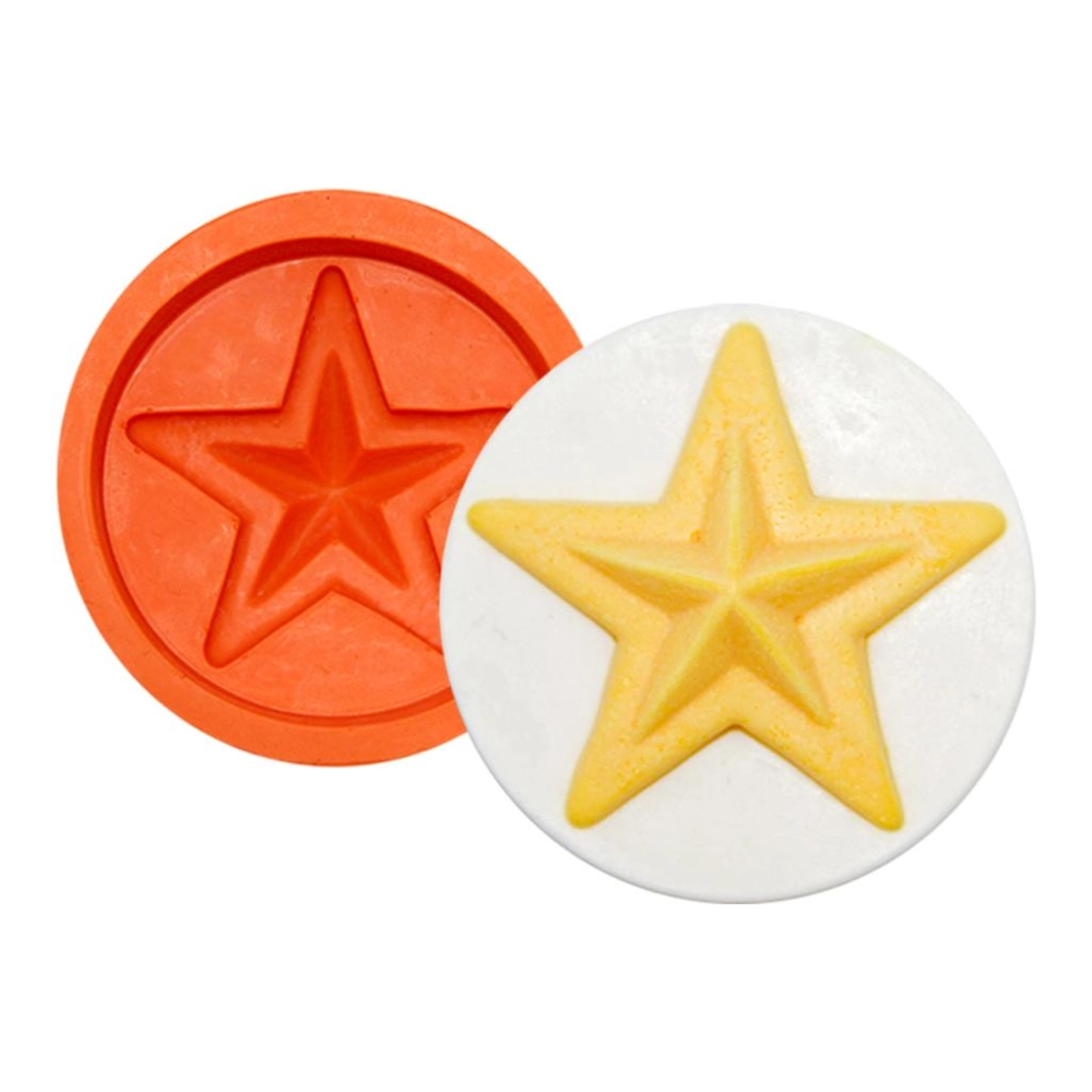 Molde de silicone Redondo com Estrela