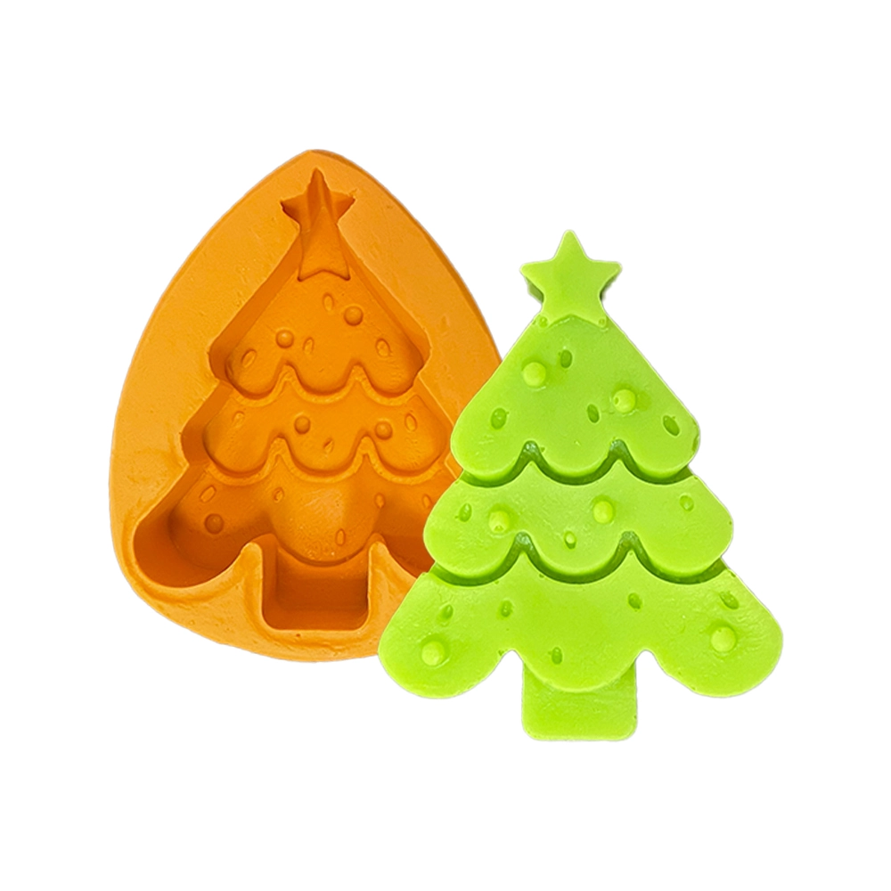 Molde de silicone Árvore de Natal Fofa